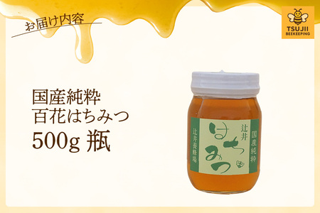 はちみつ 国産純粋 百花はちみつ 500g 81-05