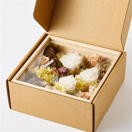 プリザーブドフラワー白【1662935】