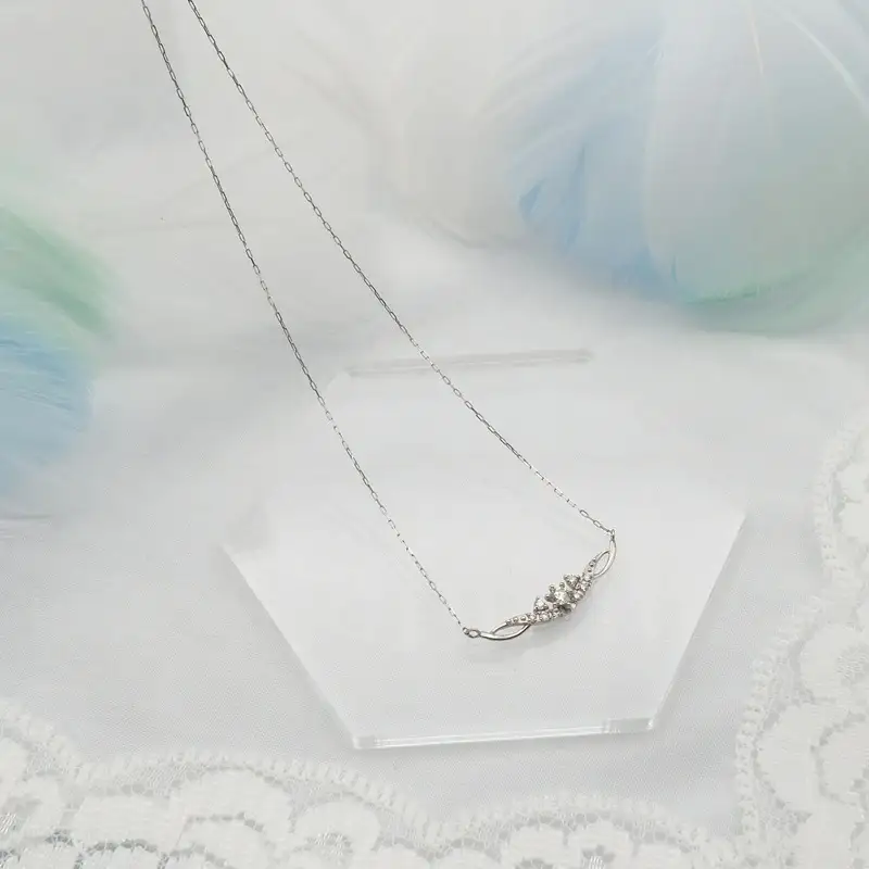 PT900/PT850 0.10ct ダイヤモンド ペンダントネックレス HH-019738 SWBT005-pt