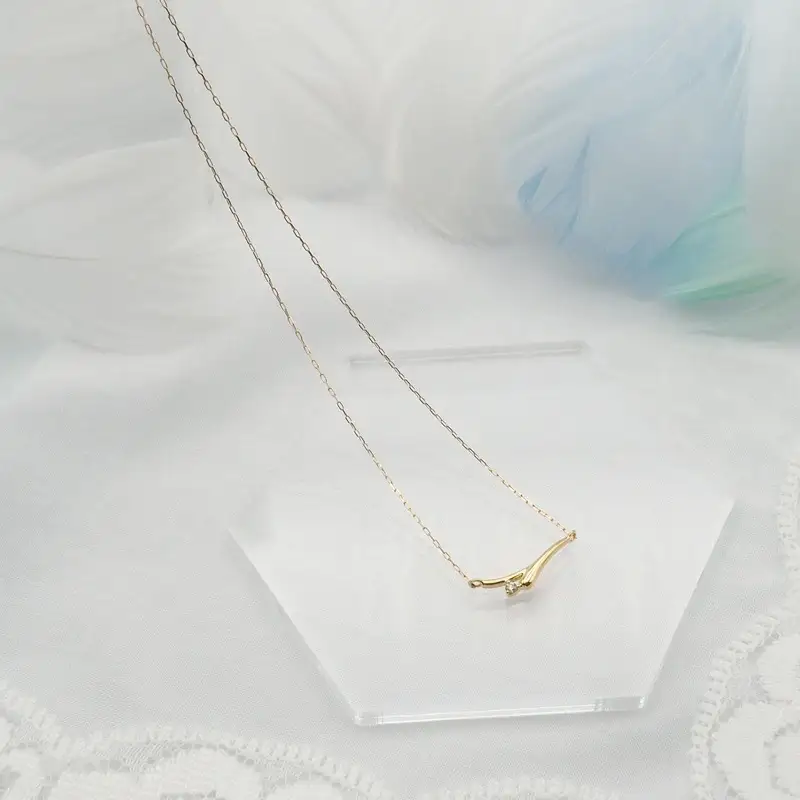 K18 0.01ct ダイヤモンド ペンダントネックレス HH-019748 SWBT014-k18