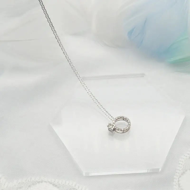 PT900/PT850 0.15ct ダイヤモンド ペンダントネックレス HH-019751 SWBT015-pt