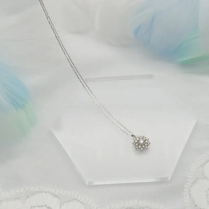 PT900/PT850 0.15ct ダイヤモンド ペンダントネックレス HH-019753 SWBT016-pt