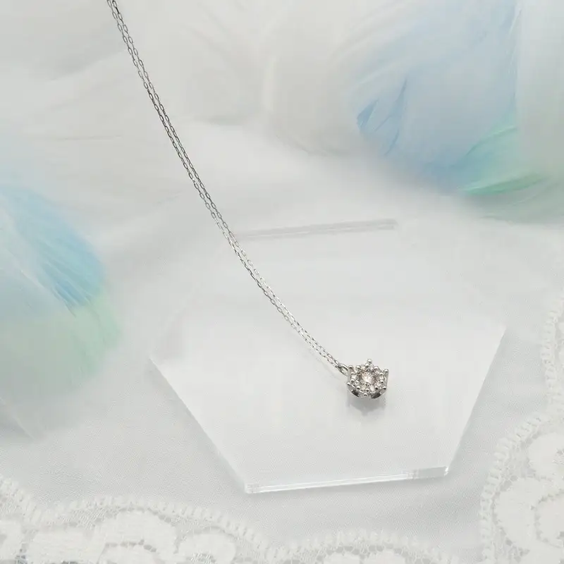 PT900/PT850 0.16ct H＆Cダイヤモンド ペンダントネックレス HH-019755 SWBT017