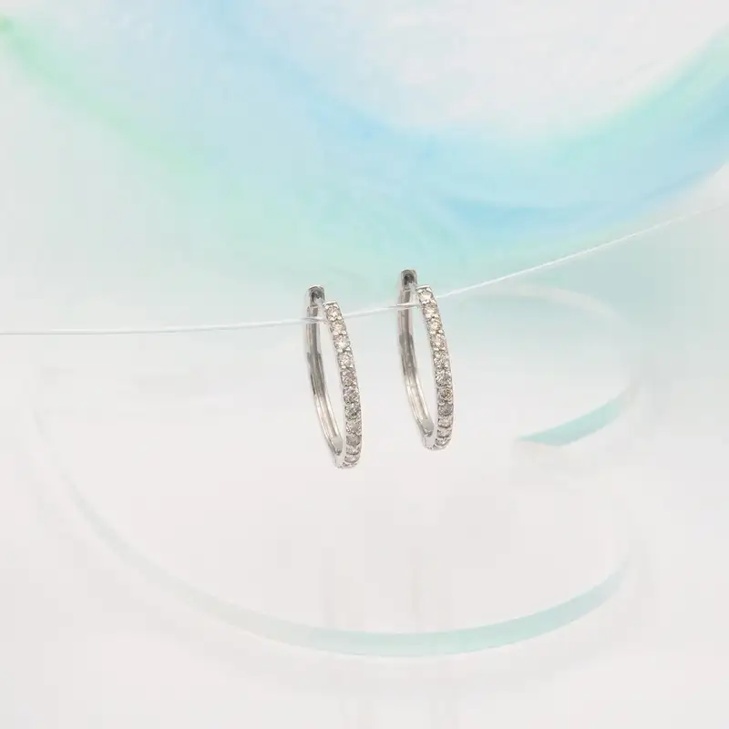 PT900 0.30ct ダイヤモンド フープピアス FP-000332 SWBT023-pt
