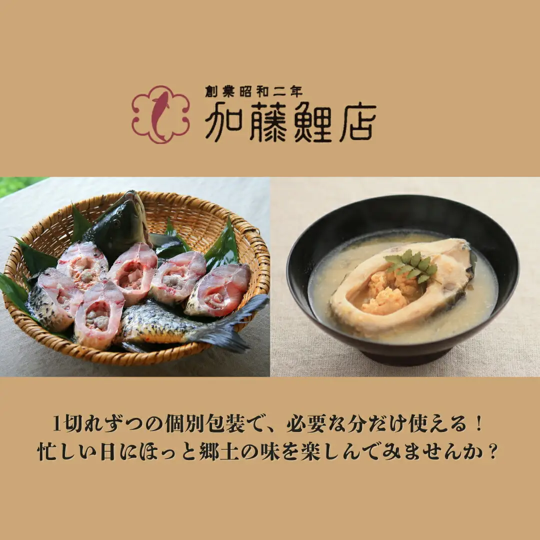 鯉こく(鯉の味噌汁) 冷凍 220g×4パック｜ 鯉こく