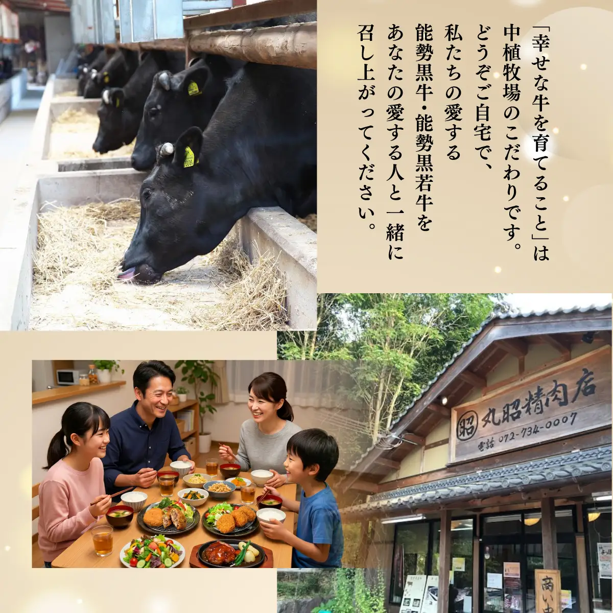 【能勢黒牛】コロッケ、ミンチカツ、ハンバーグ詰め合わせ | 中植牧場 丸昭精肉店 | 国産 牛肉  能勢黒若牛 手ごね 急速冷凍 手作り おかず 惣菜 揚げ物 詰め合わせ おすすめ  贈答 ギフト | 大阪府能勢町 送料無料