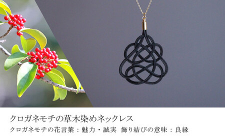 K14ピアス&ネックレス クロガネモチ 草木染め | ピアス ネックレス アクセサリー ゆのわ