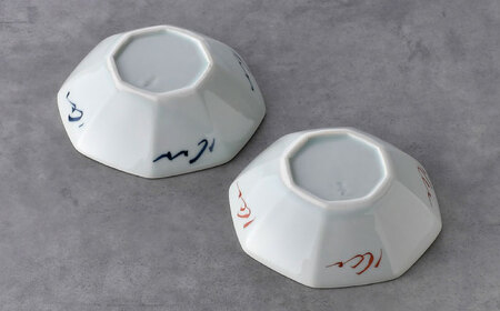 【陶器市特集】【波佐見焼】八角小皿 5柄セット 丸紋・花グリーン唐草・ヨーラク・万歴・花散らし【一夢窯】[XE13]