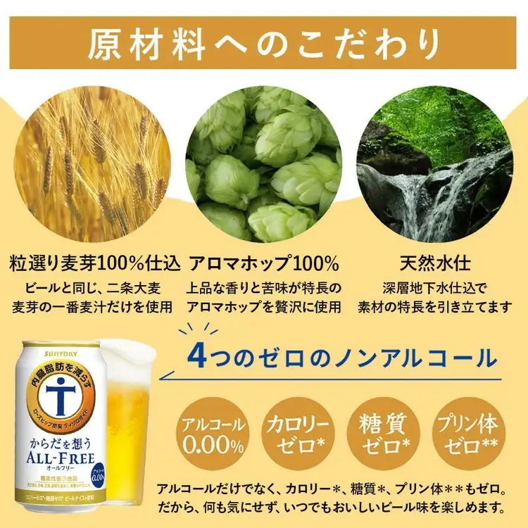 サントリー　からだを想うオールフリー（350ml×24本）（高田屋本店）