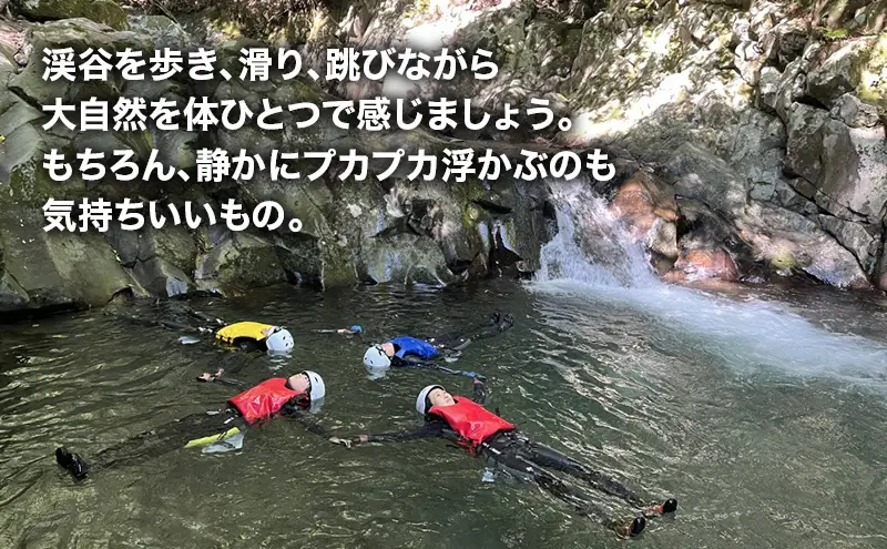 キャニオニングツアー 1人利用券 半日コース サンダンキャニオニング 利用券 チケット キャニオニング アクティビティ アウトドア レジャー スポーツ 遊び 自然 河津町 静岡県