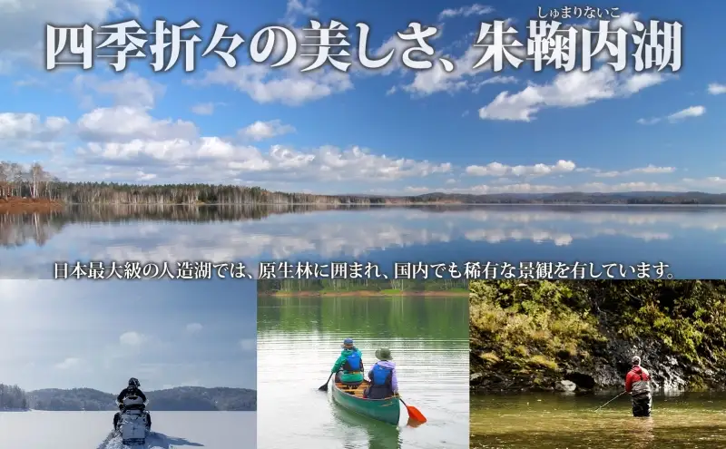 北海道朱鞠内湖 プライベート ガイドツアー（全日） ツアー 専用ボート 朱鞠内湖 イトウ釣り レア魚 魚釣り 北海道旅行 アウトドアキャンプ 自然散策 大自然 釣り初心者 湖畔 釣り旅行 釣りの聖地 体験 送料無料 北海道 幌加内町