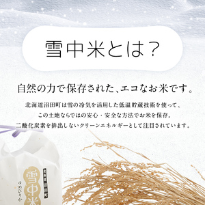 令和7年産 特Aランク米 ななつぼし 精米 5kg（5kg×1袋）【6月発送】 雪冷気 籾貯蔵 雪中米 北海道 nr-1438