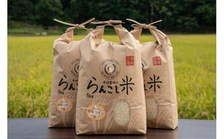 【令和7年産】有機JAS 転換期間中有機農作物 らんこし産 ななつぼし 5kg （中村農場）お米 米 精米 【2025年10月上旬～2026年7月下旬発送予定】