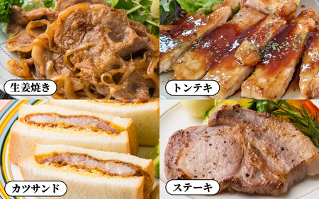 河北潟ポーク 生姜焼き & テキカツセット 約1kg | 豚肉 ブランド豚