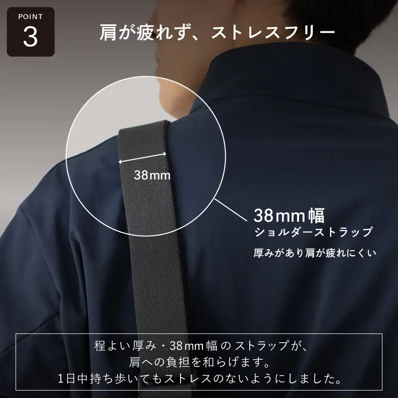 ちょうどいいスリングバッグ ブラック