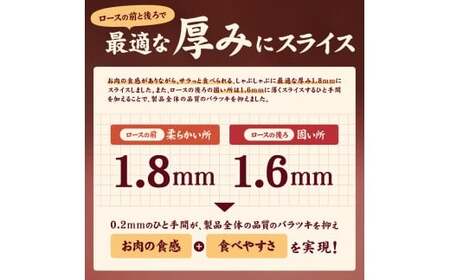 愛媛県産 豚ロース しゃぶしゃぶ用（300g） 6個 計約1.8kg 豚肉 豚しゃぶ しゃぶしゃぶ ポーク 豚ロース肉 スライス 冷凍 国産 愛媛 （920）
