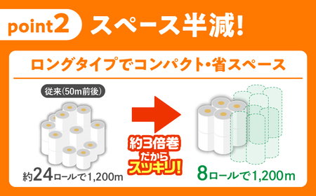 【6回定期便】 (2カ月に1回) トイレットペーパー 64ロール 3倍巻き  【シングル】 北海道・沖縄県・離島への配送不可 日用品 生活用品 エコ 岐阜市 / 河村製紙[ANBJ047]