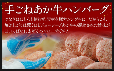 阿蘇あか牛入り 手ごねハンバーグ10個（150g×10個） 白水乃蔵《30日以内に出荷予定(土日祝除く)》 あかうし 赤牛 冷凍