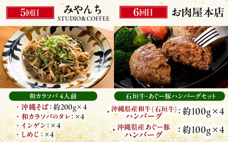 【全6回定期便】ビールと相性抜群！沖縄のおつまみセット【沖縄市】TESIO だるまそば 豚々茶舗 DELICATESSEN NUCHIBUTA みやんち STUDIO＆COFFEE お肉屋本店[BCZZ022]