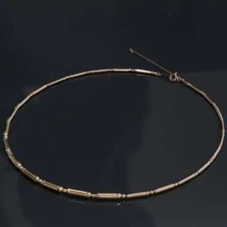 K18デザインオメガネックレス45cm【配送不可地域：沖縄県】【1665350】
