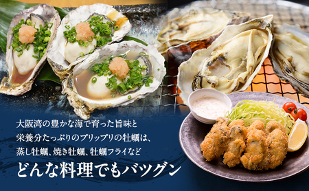 牡蠣 殻付き 3kg (約33個～60個) 加熱用 冷凍牡蠣 フライングオイスター 調理方法付き 貝 海の幸 魚介 魚介類 海鮮 おかず 惣菜 蒸し牡蠣 焼き牡蠣 カキフライ カンカン焼き ガンガン焼き 鍋 BBQ フライ 冷凍 冷凍配送 大阪 大阪府 岸和田市