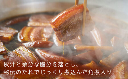 【3回定期便】角煮入り一口豚まん6個入り×3セット[QAX057]