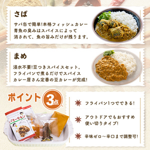 印度カリー子 スパイスキットセット ＜5種類＞ スパイスカレー スパイス 香辛料 カレー カレーライス ごはん ご飯 お弁当【はらから福祉会】sh086