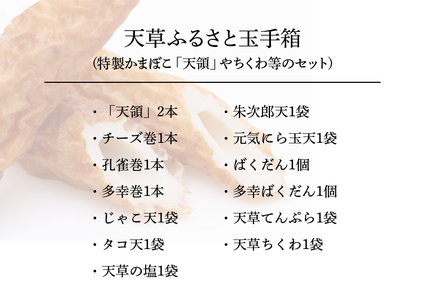 S032-001A_天草ふるさと玉手箱(特製かまぼこ「天領」やちくわ等のセット)〈先行受付〉 / かまぼこ 蒲鉾 ちくわ 竹輪 カマボコ