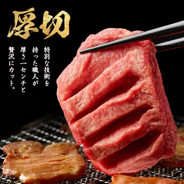 【最短14営業日以内に発送予定】＜特上＞ 極厚切り 牛たん 640g(160g×4P) はらからの逸品 熟練職人による手切り 厚切り 牛タン 牛たん タン たん 肉 牛肉 焼肉 BBQ 冷凍【はらから福祉会】sh084
