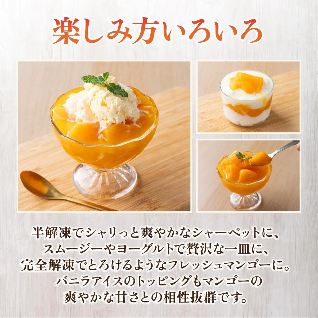 冷凍美ら姫マンゴー 1kg（500g×2袋）CB-3