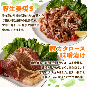 鹿児島県産 豚 バラエティー セット 豚肉 冷凍 味付き (合計2.32kg) 【ハピネス】A933