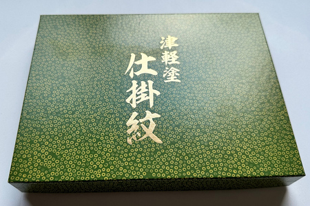 津軽塗仕掛紋 コーヒースプーン 5本セット 化粧箱入