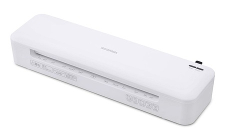 ラミネーター 高速起動ラミネーターA3 2本ローラー HSL-A322-W ホワイト アイリスオーヤマ A3 A4 高速起動 2本 高速 a3 a4 100μm 150μm 75μmラミネート 名刺 はがき カードメニュー 家庭用 コンパクト 簡単操作 オートオフ機能