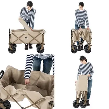 TC　丸洗い長いモノOKキャリーカート アウトドアやキャンプで大活躍のワゴン!　84720740【1667001】