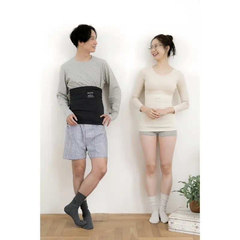 メリノウールの冷えとりハラマキ【チャコール】1個  ／ 葛城市 ウーリー 腹巻き 温活 レディース 婦人 美肌ケア 美容 冷え 冷え改善【wool001】