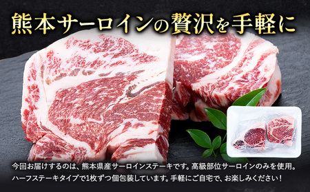 熊本県産 牛 サーロイン ステーキ 280g 2P株式会社共同 熊本ミートセンター 肉 お肉《30日以内に出荷予定(土日祝除く)》 牛肉 おかず 熊本県産 国産 熊本県 菊池市