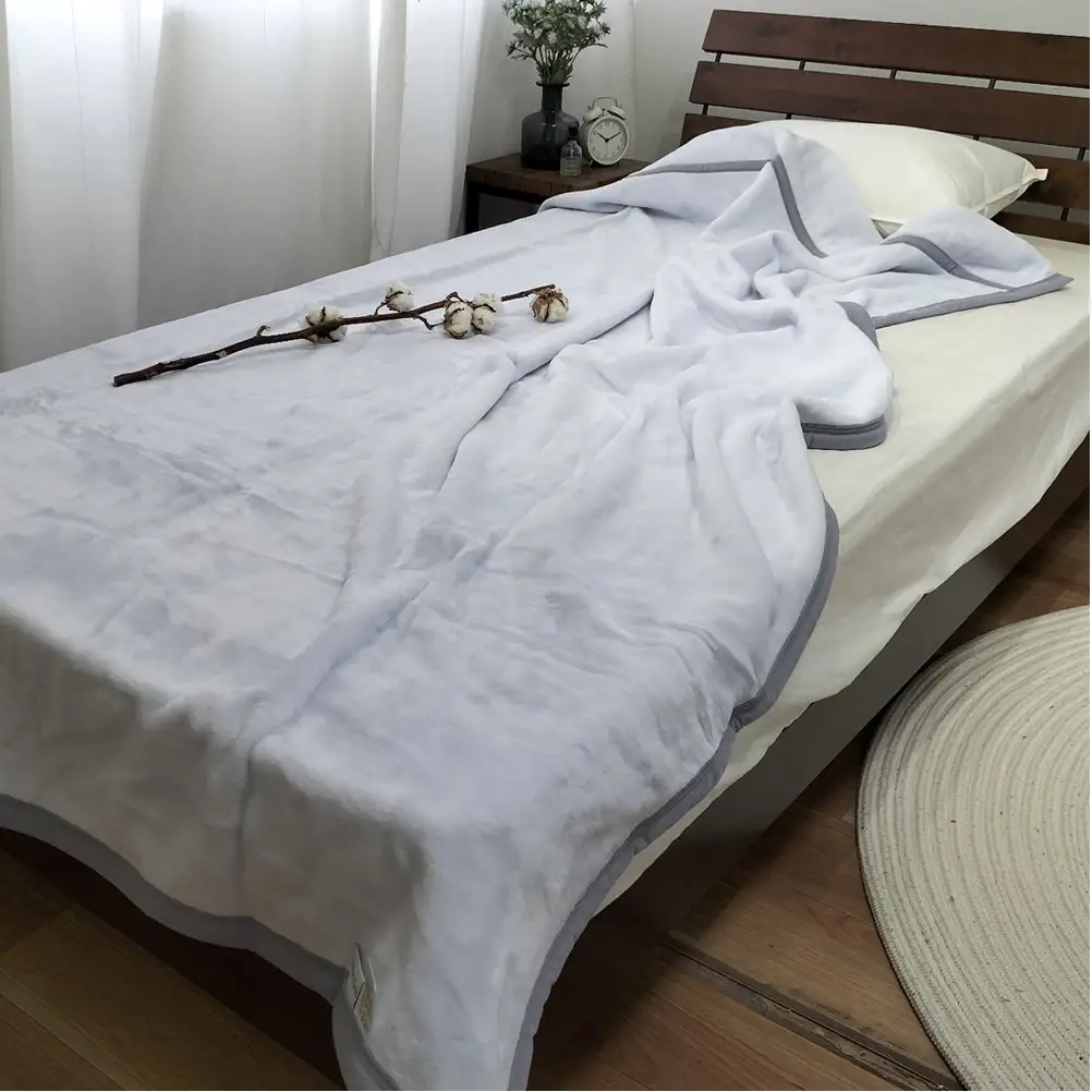 【シングルサイズ】『ほっ』とするやさしい暖かさの綿毛布(140×200cm)×ラベンダー1枚  SH-36902S