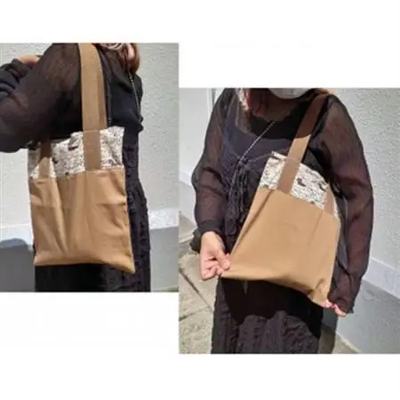 保護猫へのご支援のためのお礼品【保護猫ルームえびす】手作りトートバッグとポストカードセット【1647213】