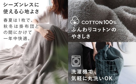 （今治タオルブランド認定） 日本製 今治タオル ＜HOTEL'S ホテルズ＞ タオルケット （モカブラウン） ヒオリエ [I003840KT1MBR]