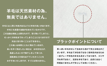 ダブル 二層式 2.8kg ベッドパッド 洗える羊毛ウール100％ 日本製 140×200cm