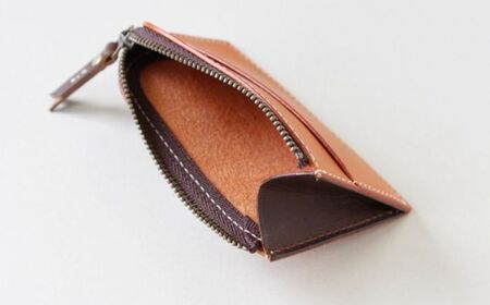 tanikoオリジナル 小銭入れ（黒）《厚真町》【Taniko leather】[AXAP025]