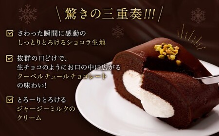  雪ヶ峰ロール くちどけ ショコラ 2本 14cm ロールケーキ チョコケーキ チョコ お取り寄せ 生クリーム おかし お菓子 スイーツ