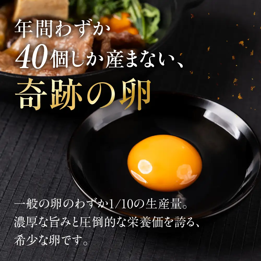 【12ヶ月定期便】烏骨鶏たまご モールド 30個｜たまご