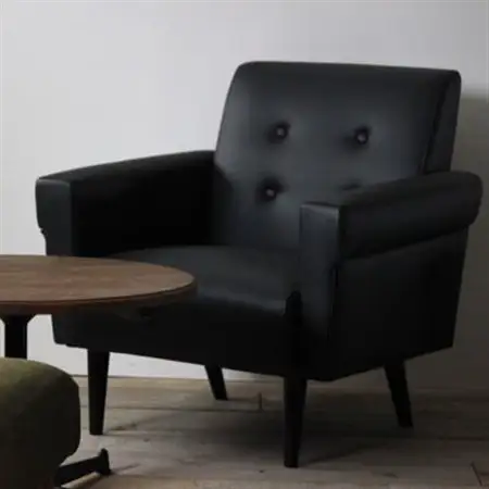 Marguerite Sofa 1人掛け (マーガレットソファ) プレザント　ブラック【SWOF】【1672708】