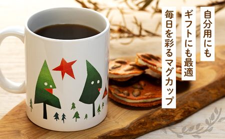 津別観光協会特製 大西重成デザインマグカップ「WOOD MANS」 2個 | コップ コーヒーカップ シゲチャン 大きめ アート ギフト 贈り物 プレゼント 北海道 津別町 送料無料