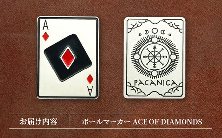 ボールマーカー ACE OF DIAMONDS【PAGANICA TOOLS】 瑞浪市 / ジオニック ゴルフ ギフト 高級[AZBQ153]