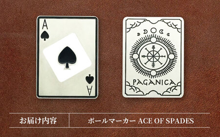 ボールマーカー ACE OF SPADES【PAGANICA TOOLS】 瑞浪市 / ジオニック ゴルフ ギフト 高級[AZBQ155]
