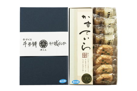 カステラ 最中 牛蒡餅 平戸のこだわり銘菓 3種 セット 計9点 食べ比べ 詰め合わせ [菓子処津乃上 長崎県 平戸市 hr42bgy390073]