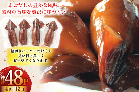 イカ ご飯 あごだし イカ飯 4パック 12回 定期便 [森崎水産 長崎県 平戸市 hr42bgy410124]