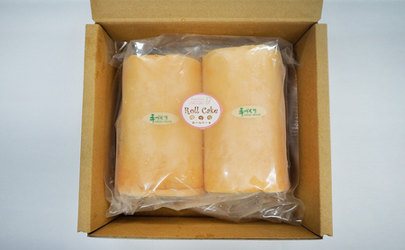 【低糖質】手作り黒豆大豆粉ロールケーキ 約600g（2本）
